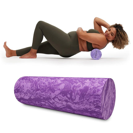 Gaiam Restore Marbled Foam Roller for Muscle Massa