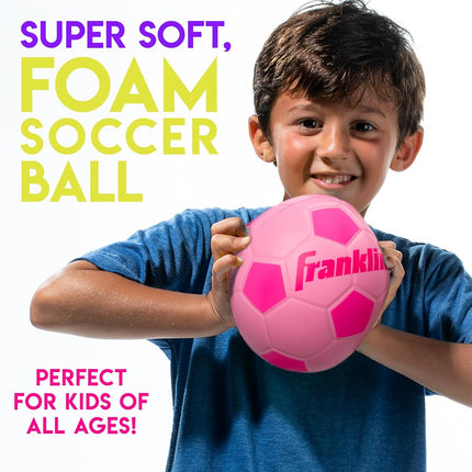 Franklin Sports Foam Soccer Ball - Perfect for Practice and Backyard Play - Best for First-Time Play and Small Kids - 6.5 inches