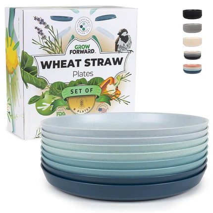 Grow Forward Premium Wheat Straw Plates - 10 Inch 