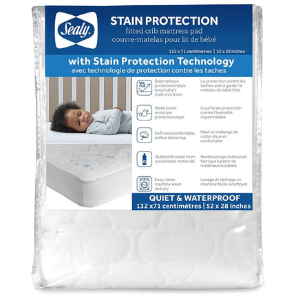 Sealy Baby Stain Protection Waterproof Crib Mattre