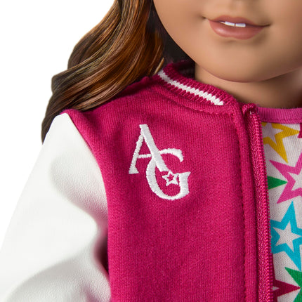American Girl, Truly Me 18-inch Doll #117 with Brown Eyes, Wavy Dark-Brown Hair with Highlights, Tan Skin, for Ages 6+