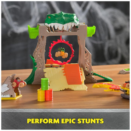 Monster Jam, Dragon Dungeon of Doom Playset, Mini Jams, Exclusive Die-Cast Dragon Monster Truck 1:87 Scale, Kids’ Toys for Boys Aged 3 4 5 6+
