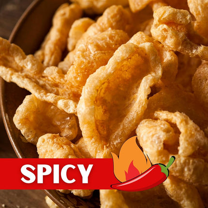 Lowrey's Hot & Spicy Bacon Curls, Microwave Pork Rinds (Chicharrones), 1.75 Ounce Package, (Pack of 18)