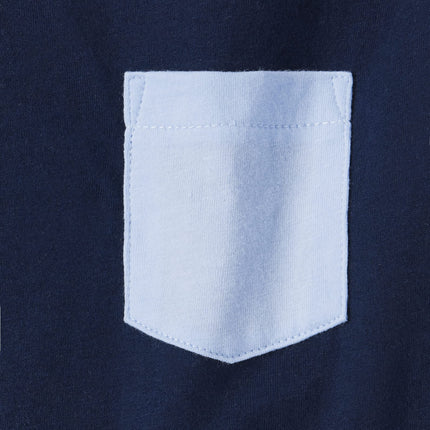 The Children's Place Boys' Short Sleeve Layering Tee 4-Pack, Blue/Lt Blue Stripe/White/Grey, X-Small