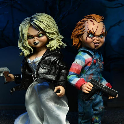 NECA - Bride of Chucky Tiffany & Chucky 8 Clothed Action Figure 2Pk