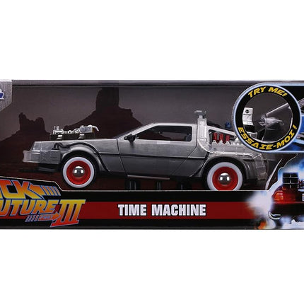 Jada Back to The Future Part III 1:24 Time Machine Die-cast Car Toy