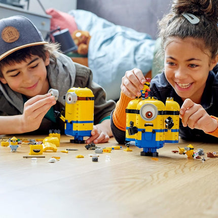 LEGO Minions: Brick-Built Minions and Their Lair (75551) Building Kit for Kids, Great Birthday Present for Kids Who Love Minion Toys and Kevin, Bob and Stuart Minion Characters, New 2020 (876 Pieces)
