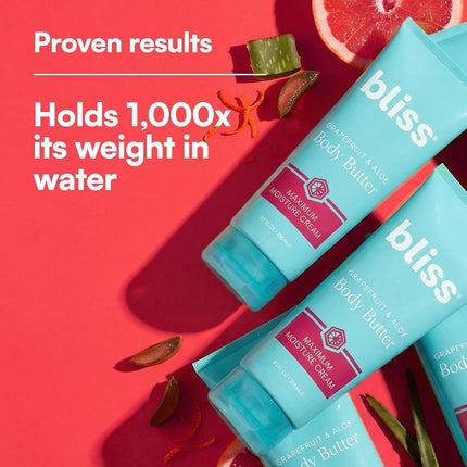 Bliss Grapefruit & Aloe Body Butter Moisturizer - 6.7 Fl Oz - Dry Skin
