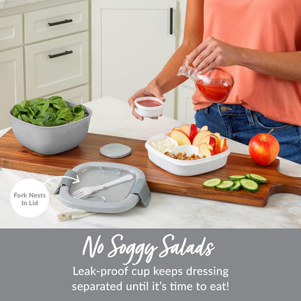 Bentgo All-in-One Salad Container - Grey