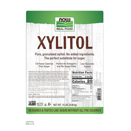 NOW Xylitol (Bulk), 6.81 kg