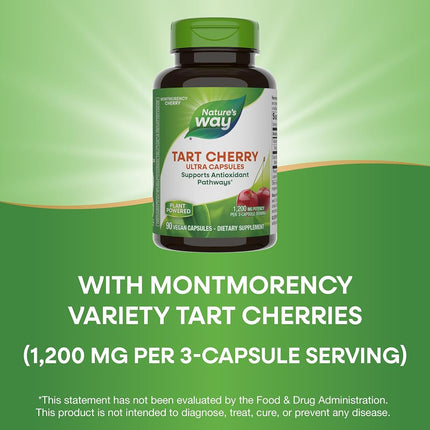 Enzymatic Therapy Tart Cherry Ultra Vegetarian Capsules, 90 Count