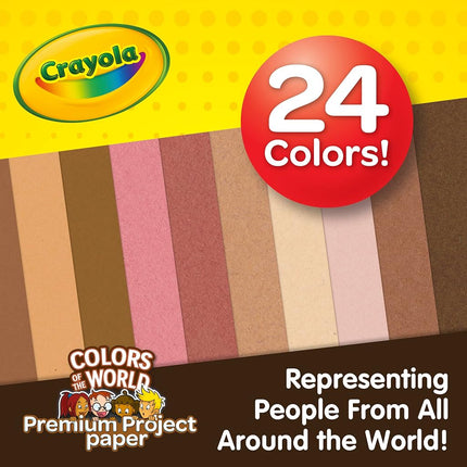Crayola Colors of The World Construction Paper 8.5"x11"-48 Sheets