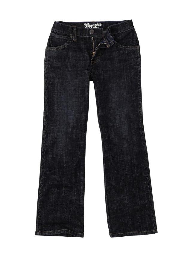 Wrangler Boys Retro Slim Fit Boot Cut Jean, Dax, 9