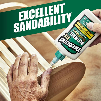 Titebond 1412 Ultimate Indoor Outdoor Wood Glue Waterproof 4oz, Brown