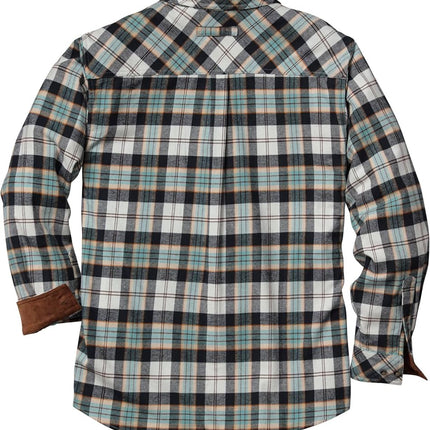 Legendary Whitetails Mens Legendary Flannel Shirt, Blue Heron Plaid, 4XL Big