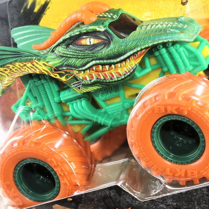 Monster Jam Official 1:64 Scale Diecast Truck 2-Pack Series 33 Dragon vs Sparkle Smash