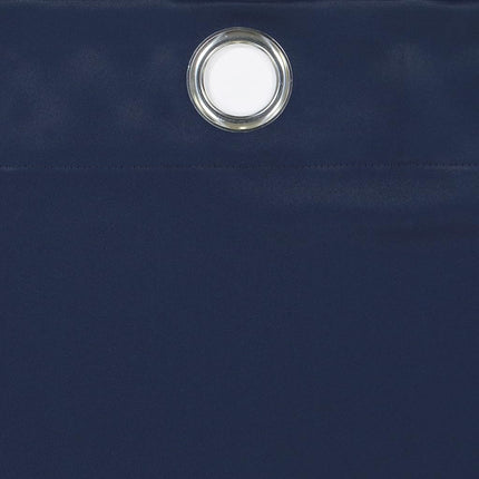 Eclipse Andover Solid Tripleweave Thermal Blackout Grommet Curtains for Bedroom (2 Panels), 42 in x 63 in, Navy