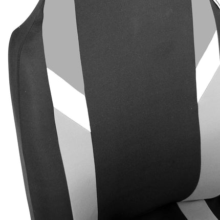 FH Group Front Set Cloth Car Seat Covers for Bucket Seats, 1-Piece Seat Cover, Universal Fit, Airbag Compatible, SUV, Van Seat Covers, Gray