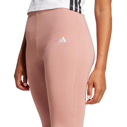 adidas Women's Essentials Small Logo Flared Leggings, Warm Clay/White, Large