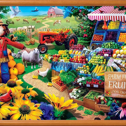 Masterpieces 750 Piece Jigsaw Puzzle for Adults and Family - Fresh Farm Fruit - 18"x24"
