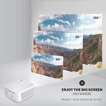 KODAK FLIK X10 Full HD Multimedia Projector Kit | 1080p Mini Compact Portable Home Theater System Bundle with 100� Projection Screen, Remote Control, Tripod Stand, HDMI Cable, Hooks & Carry Case