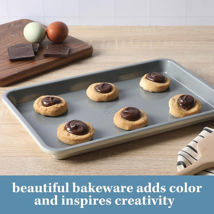 Sur La Table Kitchen Essentials Bake Sale 13 X 9 Inch PFA Free Ceramic Nonstick Cookie/Baking Sheet - Linen White