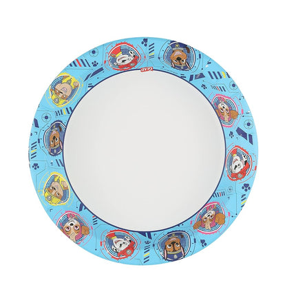 Glad for Kids Paw Patrol Paper Plates | Disposable Paw Patrol Plates for Kids | Heavy Duty Disposable Soak Proof Microwavable Paper Plates for All Occasions Core Pups Blue 8.5" Round Plates 200ct