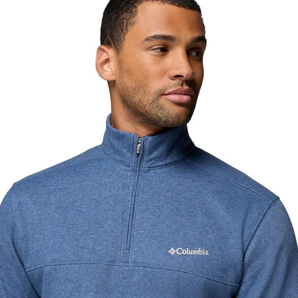 Columbia Men's Hart Mountain II Half Zip Hiking Shirt, Carbon/Heather, 1X