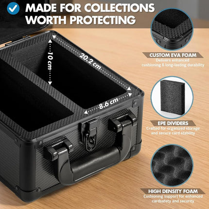 Graded Card Storage Box, Trading Card Case for PSA Graded Pokemon Cards, Sports Card Storage Boxes as PSA Card Holder, Baseball Card Case, Slab Case, Card Case Holder for Trading Cards, PSA Card Case