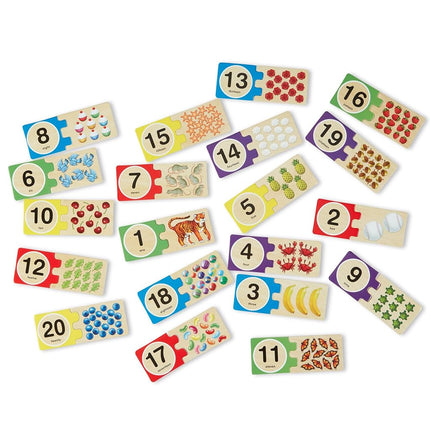 Melissa & Doug Self-Correcting Wooden Number Puzzles With Storage Box (40 pcs) Numbers Learning Puzzle for Kids Ages 4+