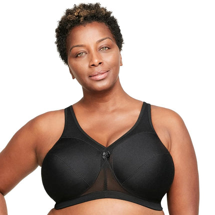 Glamorise MagicLift Active Support Wirefree Bra 1005 (Women's & Women's Plus) Black