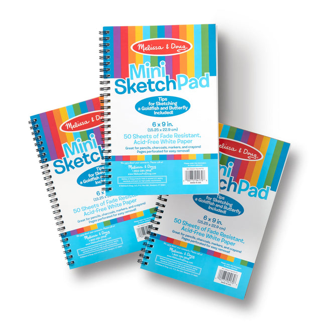 Melissa & Doug Mini Sketch Pad of Paper (6 x 9 inc