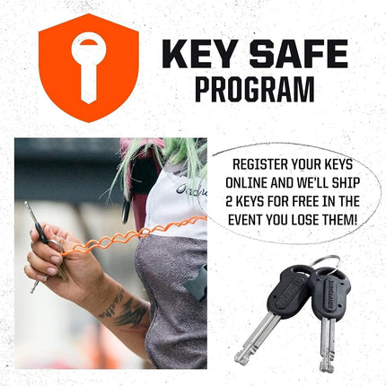 Kryptonite Keeper Bike U-Lock, Anti-Theft Security Bicycle U Lock, 12mm Steel Shackle with Mounting Bracket and Keys, High Security Lock for Bicycles Scooters,Black