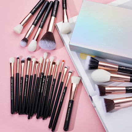 Jessup Makeup Brushes Set Professional 25pcs Natural Face & Eye Brush T155