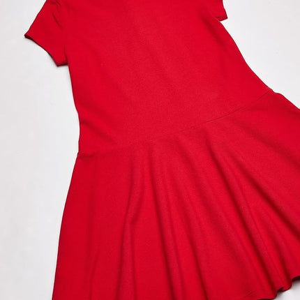 The Children's Place Girls Short Sleeve Picque Polo Dress, Ruby, X-Large