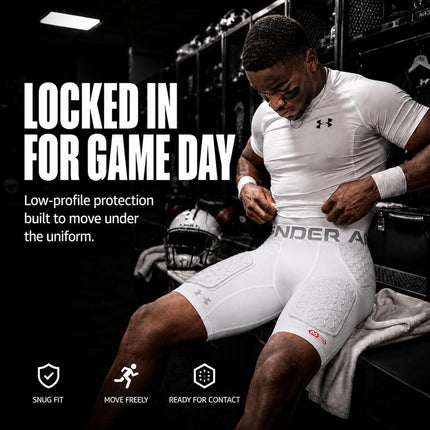 Under Armour Unisex's Gameday Football Pant, White, 3XL