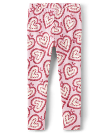 Gymboree Girls' and Toddler Printed Leggings, Pink