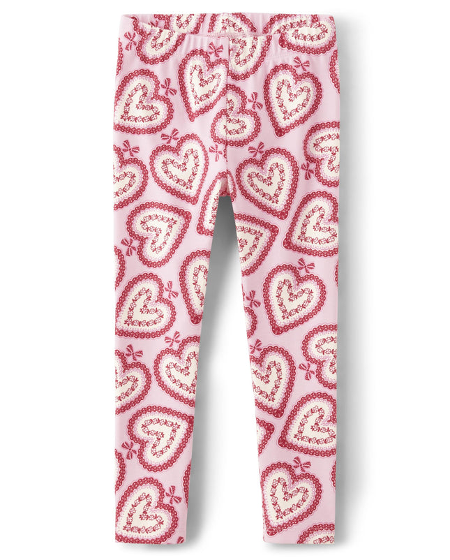 Gymboree Girls' and Toddler Printed Leggings, Pink
