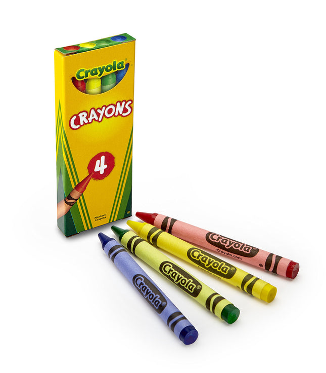 CRAYOLA 4ct. Crayon Tuck Box (360 packs of 4 Crayons)