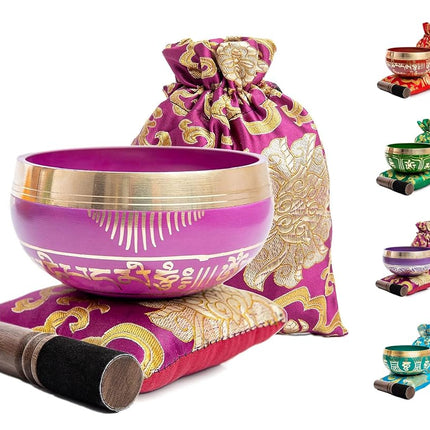 Tibetan Singing Bowl Set - Easy To Play for Beginn