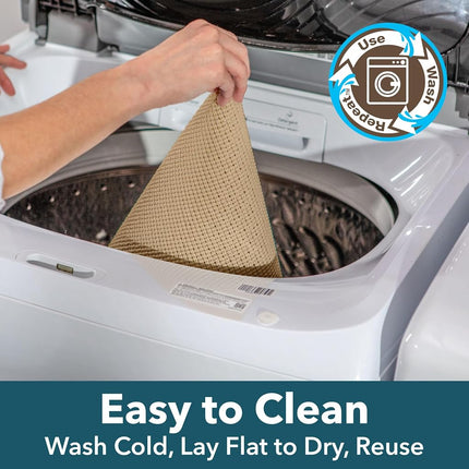 Forro para estantes EasyLiner Select Grip - Fácil de instalar y cortar a medida - Antideslizante, no adhesivo, forro para cajones, estantes y gabinetes de cocina, baño y despensa - 30 cm x 3 m - Gris - 6 rollos