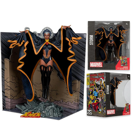 McFarlane Marvel Storm 1:10th Scale Collectible with Scene (Marvel Tales Featuring Spider-Man and The X-Men #236) Toys
