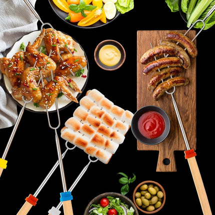 Marshmallow Roasting Sticks, Telescoping Smores Sticks for Open Fire Pit