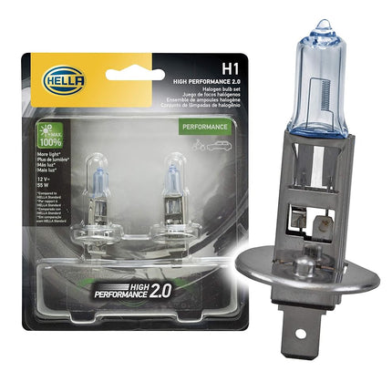HELLA H1 2.0TB High Performance Bulb, 12V, 55W, 2 