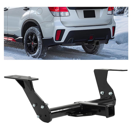 Attelage de remorque ALMULOO Classe 3 2" compatible avec Subaru Forester 2014-2018, en acier thermolaqué noir, attelage de remorque pour pare-chocs arrière