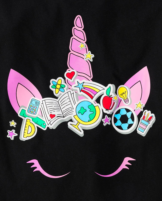 The Children's Place Girls' School Days Short Sleeve Graphic T-Shirts, Multipack, 1st Day of Second Grade/Reader/Unicorn, Small