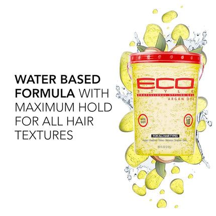 ECOCO Eco Style Gel, Argan Oil, 80 Ounce(2.36 Liter)