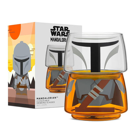JoyJolt Character Stackable Star Wars Drinking Gla