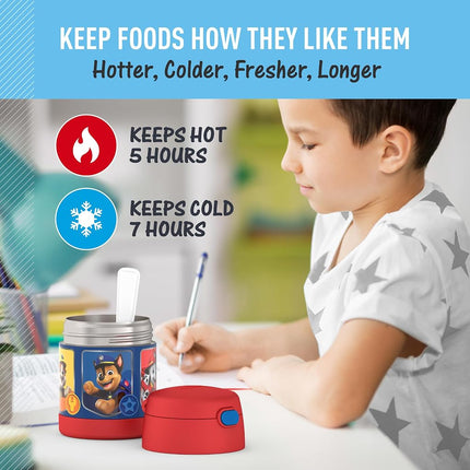 Thermos Funtainer 10 Ounce Insulated Kids Food Jar with Spoon - Paw Patrol