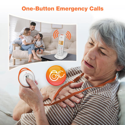 VTech SN7022 Colgante portátil de emergencia para el hogar para los sistemas telefónicos para personas mayores SN5127 y SN5147